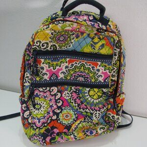 Vera Bradley Rio Campus Medallion Backpack/Laptop Work Bag Colorful Boho